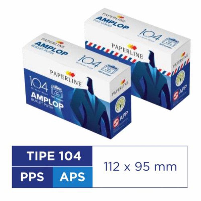Amplop putih paperline 104
