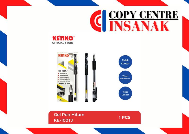 Pen Kenko K-100 per kotak - Hitam