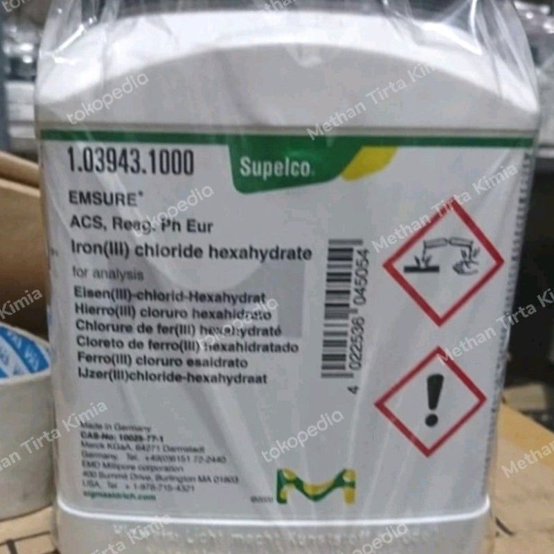 IRON (III) CHLORIDE HEXAHYDRATE 1 KG, 1.03943.1000