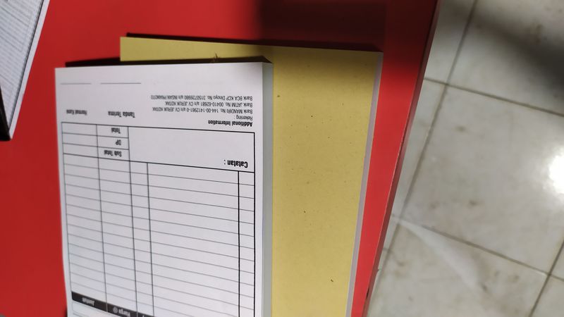 nota ncr sptpd restoran