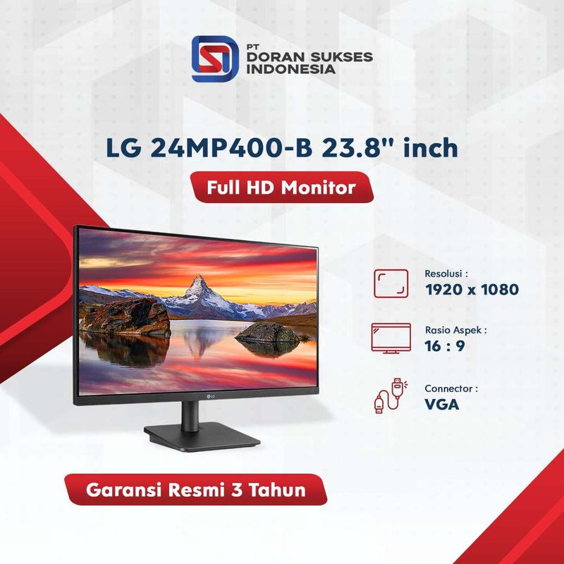 MONITOR LG 24MP400-B 23.8"