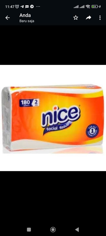 Tisu Nice 250 sachet