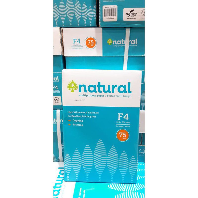 KERTAS HVS NATURAL F4 70 Gsm