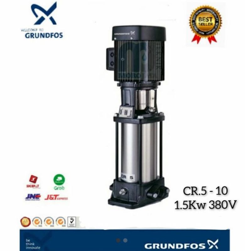 MESIN POMPA AIR GRUNDFOS CR 5-10 HQQE POMPA VERTICAL