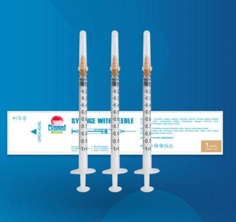 Ekomed Syringe With Needle 1 cc/ml