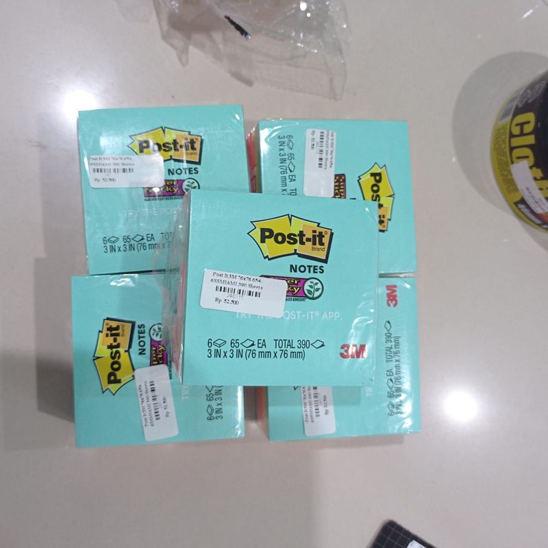 Post it 76 x 76 mm 5 warna