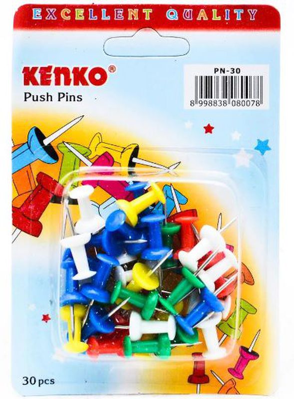Kenko Push Pin Paku Mading Isi 30 Pcs