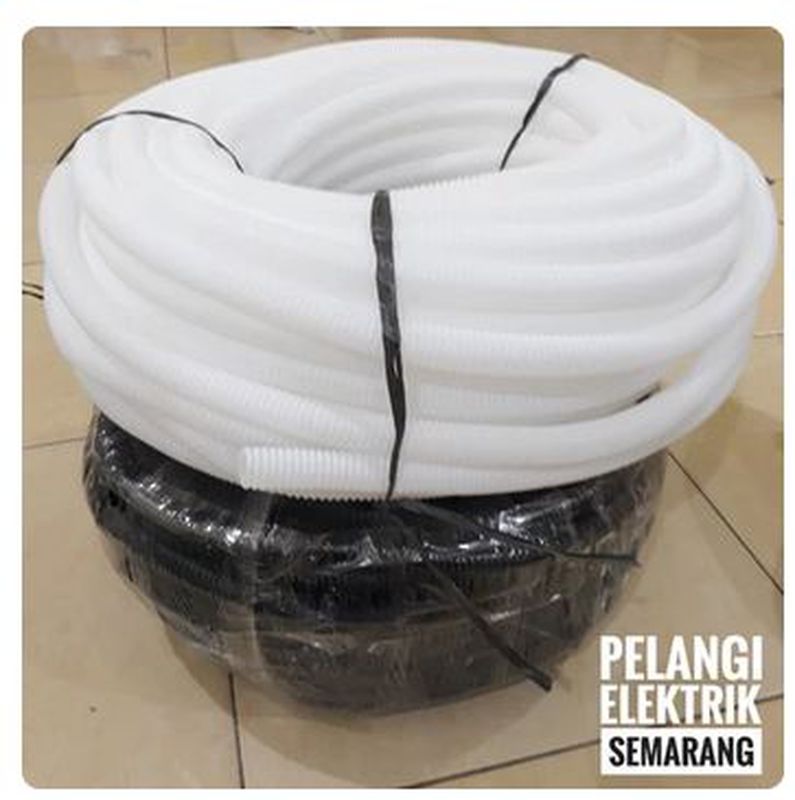 Pipa Conduit Flexible Mm Selang Flexibel Fleksibel Mm Meteran Putih