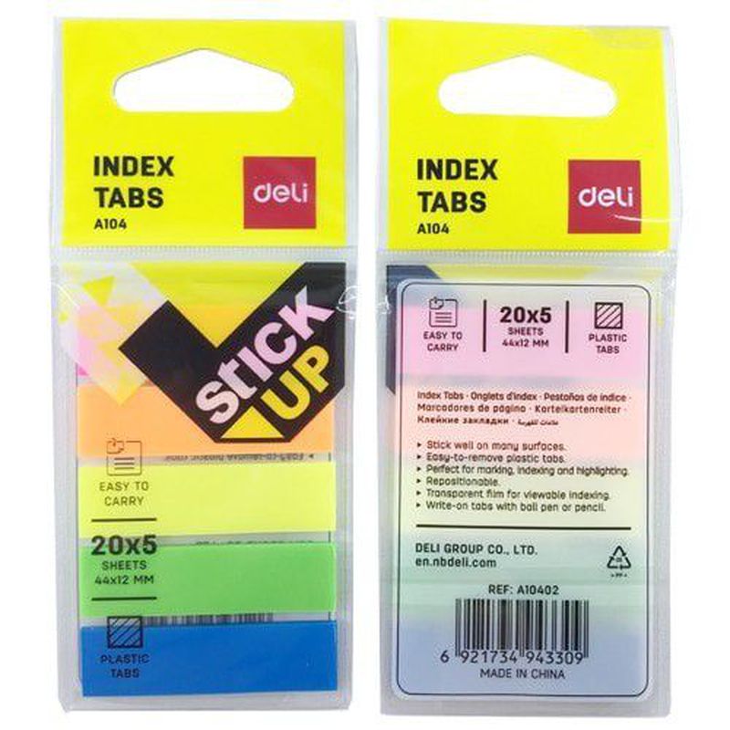 Sticky Notes Index A104