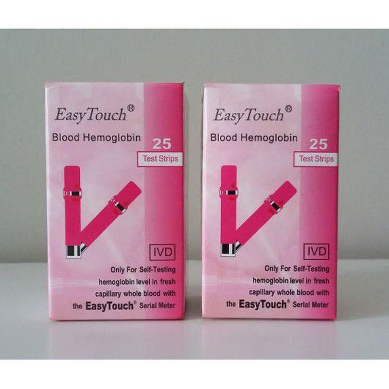 Stik Easy Touch Strip Hemoglobin Refil Easytouch Tes Darah Hb