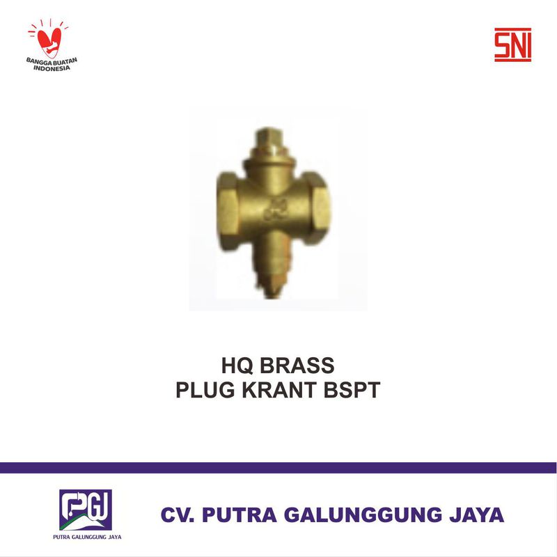 Brass Valve _ Plig Krant BSPT - 1/2 Inch
