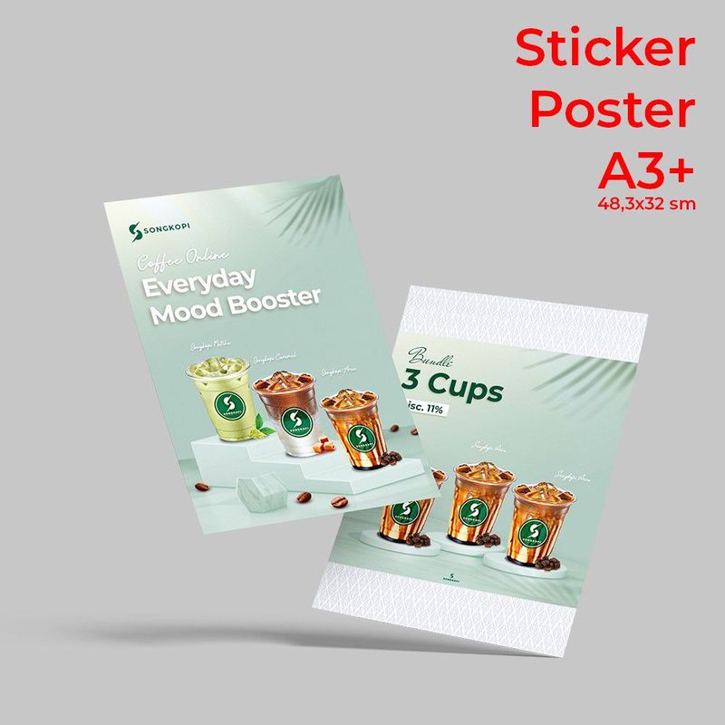 Sticker Poster A3