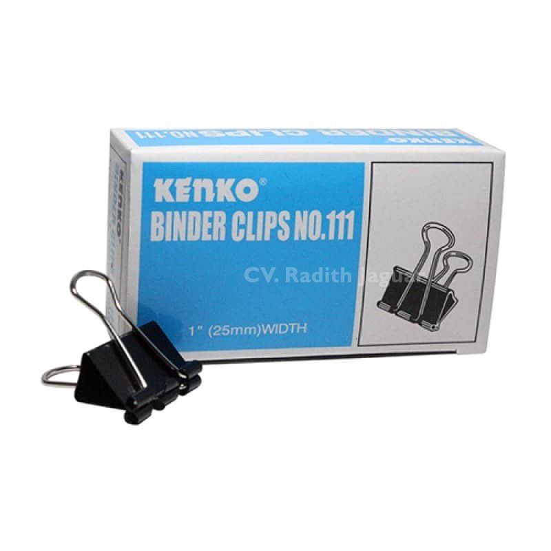 Klip Binder Ukuran 25mm (ukuran sedang) Binder Clip Kenko Ukuran No