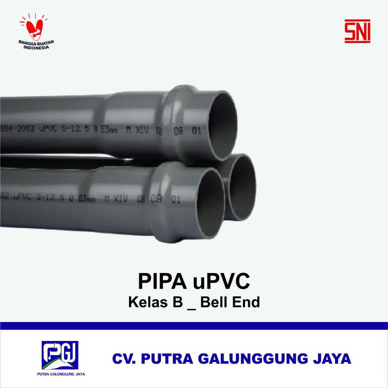 Pipa UPVC - Kelas B (Bell End) [Pralon] - 8 Inch