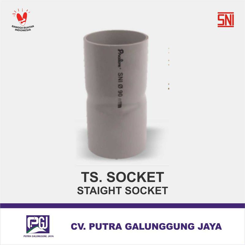 TS Socket / Straight Socket [Pralon] - 3 Inch