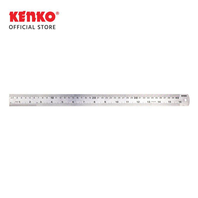 Kenko Stainless Steel Ruler / Penggaris Besi 40 cm