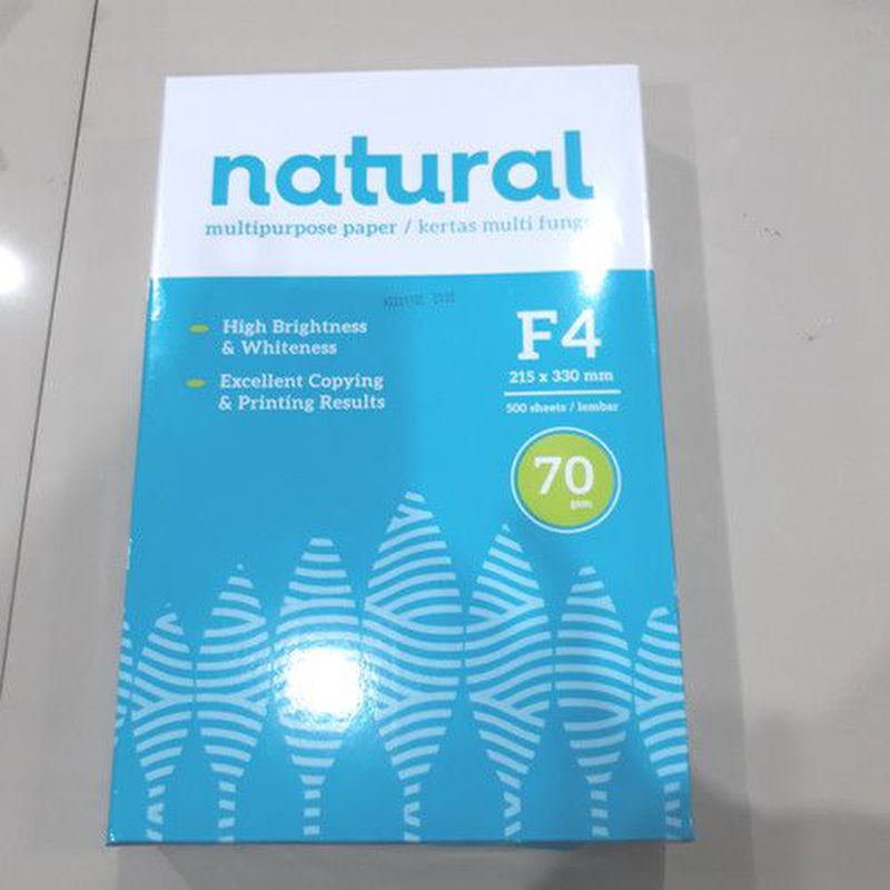 Kertas F4 70 Gram Merk Natural