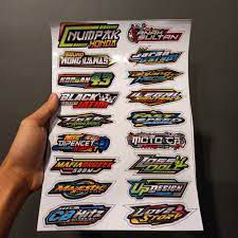 Cetak stiker