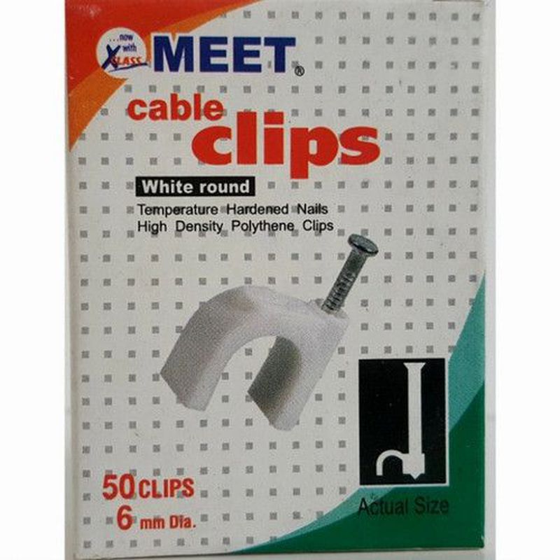 Kabel klips meet 50 clips 6mm