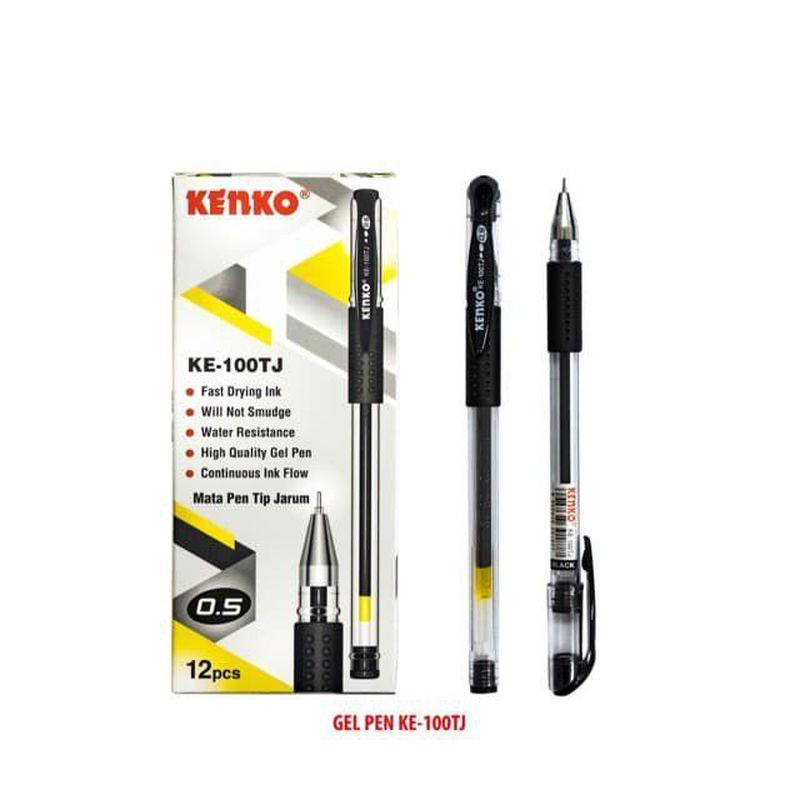 Ballpoint Kenko KE-100 (Hitam) 1 Pack