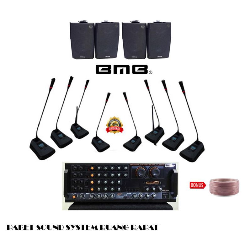 Paket Sound System Rapat 8 Mic Wireless