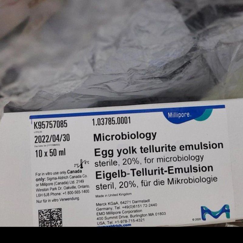 MERCK EGG YOLK TELLURITE EMULSION STERILE, FOR 1.03785.0001