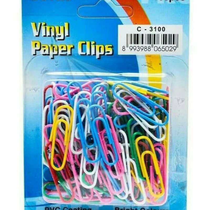 Paper clip plastik warna warni Joyko
