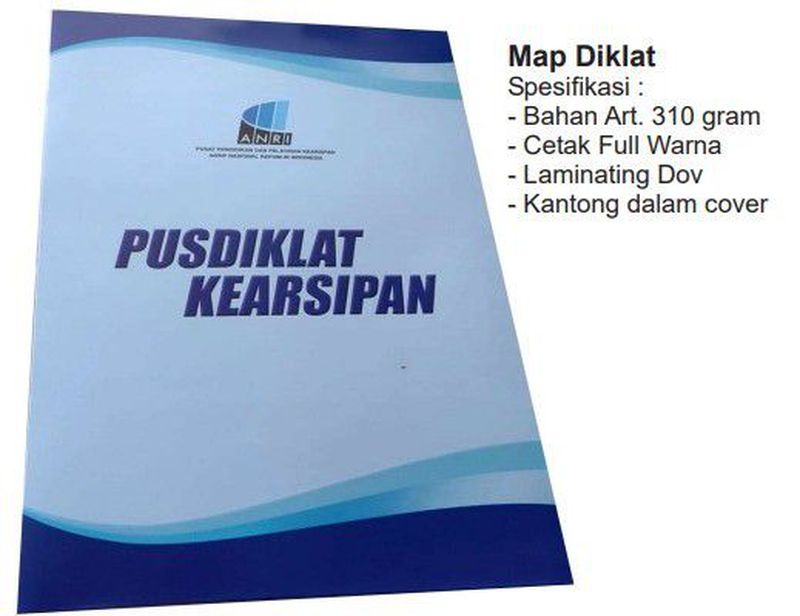 Map Diklat (Stop Map) uk 24,5 x 35 cm, custom design