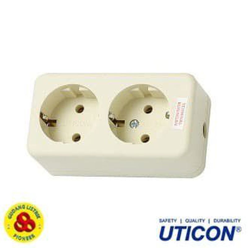 STOP KONTAK 2 LUBANG ST-128 UTICON
