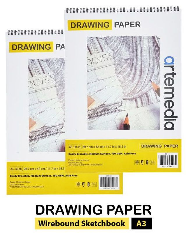Buku Sketsa Artemedia Drawing Paper Book A3