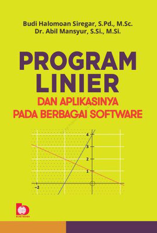 Program Linier Dan Aplikasinya Pada Berbagai Software