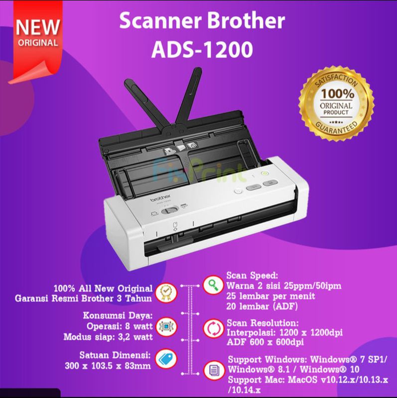 SCANNER BROTHER ADS 1200