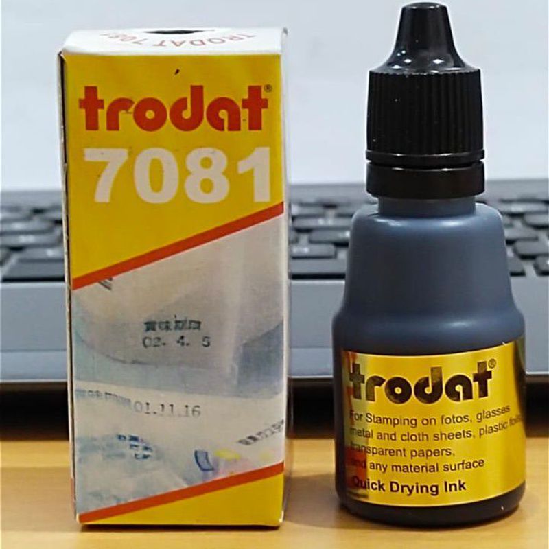 TINTA STEMPEL TRODAT PERMANENT INK STAMP 25ML 7081