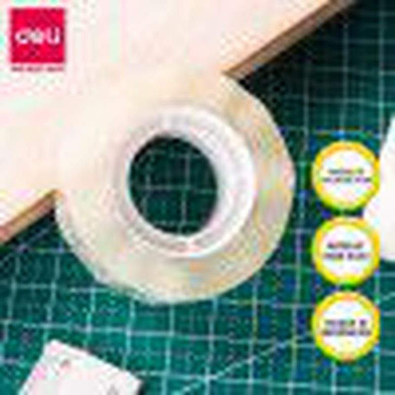 Deli Celotape/isolasi - Super Clear Office Tape 18mm- - EA30211
