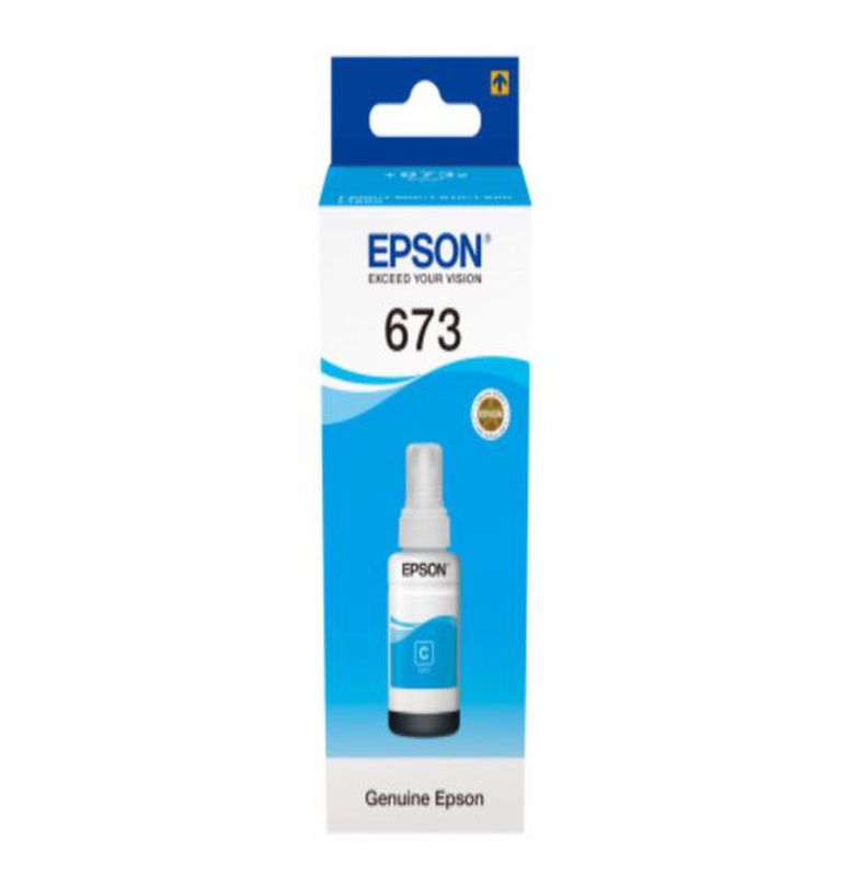TINTA EPSON T673 WARNA CYAN (C)