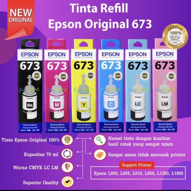 Refil Epson 673 (70ml) - Yellow