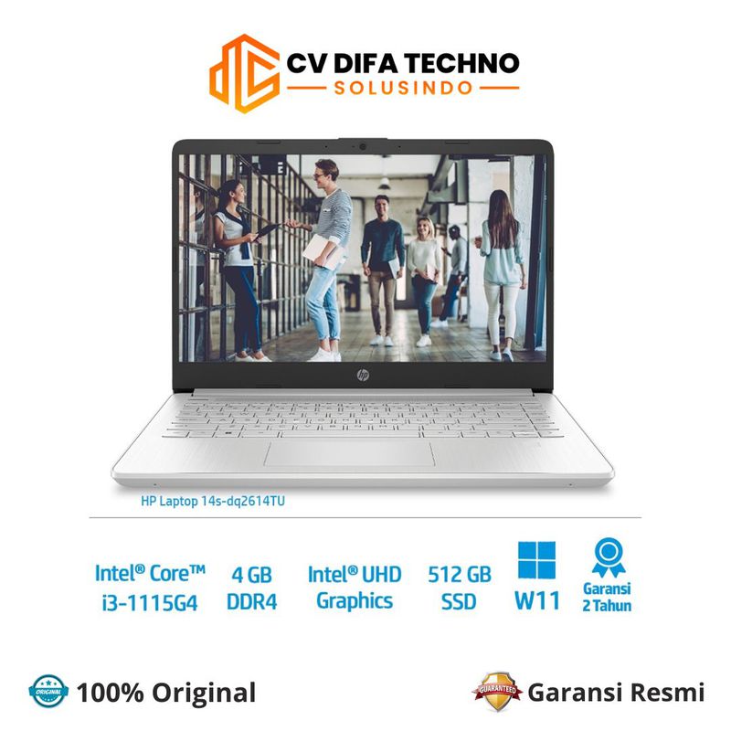 Laptop Hp 14s Dq2614tu 14 Inch Intel Core I3 1115g4 4gb Ram 512gb Ssd 1402