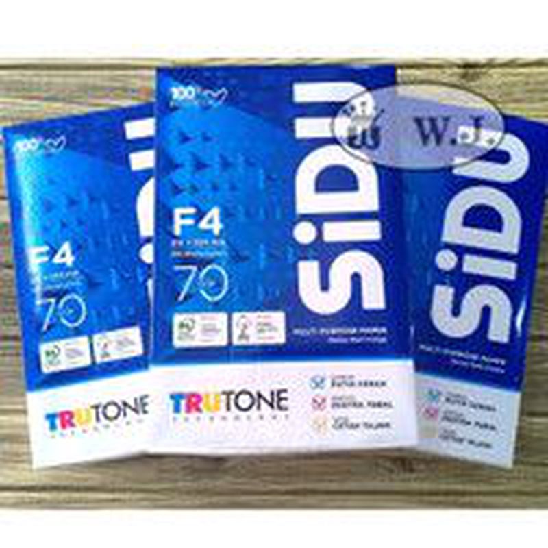 Kertas HVS Biru F4 70 Gram Merk Sidu