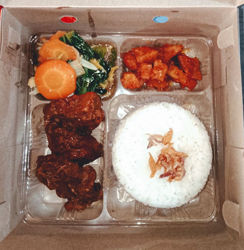 Nasi Kotak Rendang Non Air 1248