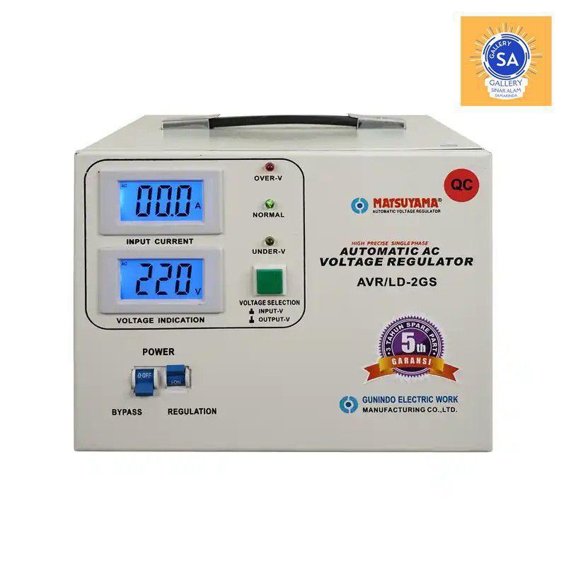 Stabilizer Listrik Stavolt Voltage Regulator MATSUYAMA AVR L 2 GS