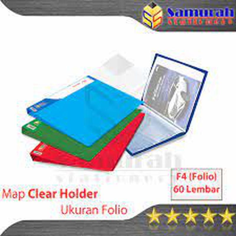 Clear holder 60 pocket Kuning