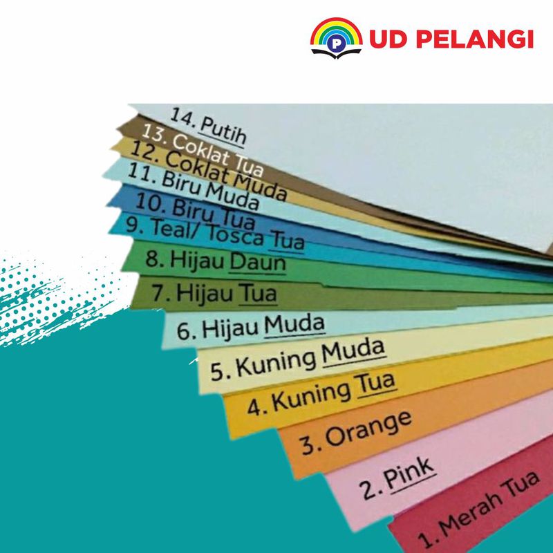 KERTAS BC / KERTAS SAMPUL - Warna / warni