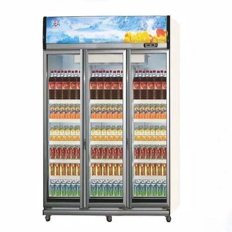 SHOWCASE CHILLER 3 PINTU 1.300 LITER GEA