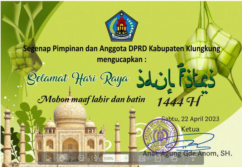 Kartu Ucapan Idul Fitri