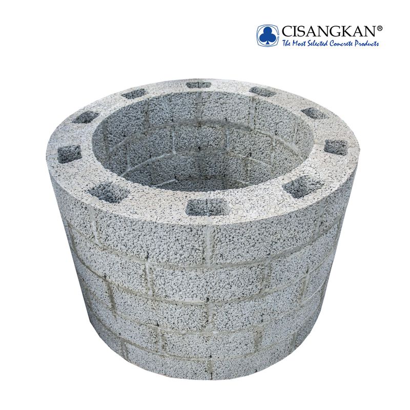 Sumur Resapan Dangkal - Pervious Block Tanpa Tulangan - 2 Meter