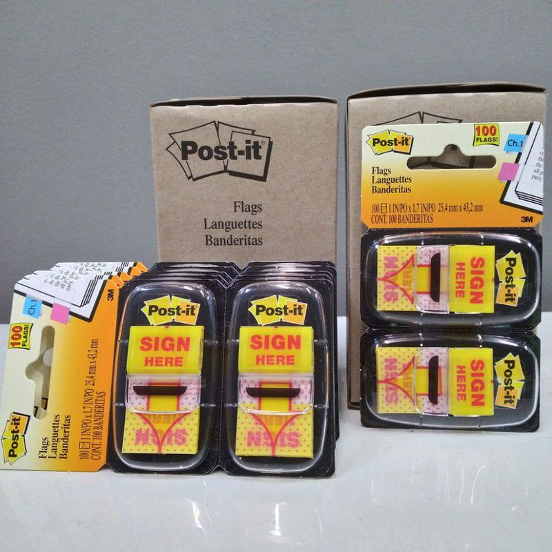 Sticky Note Sign Here