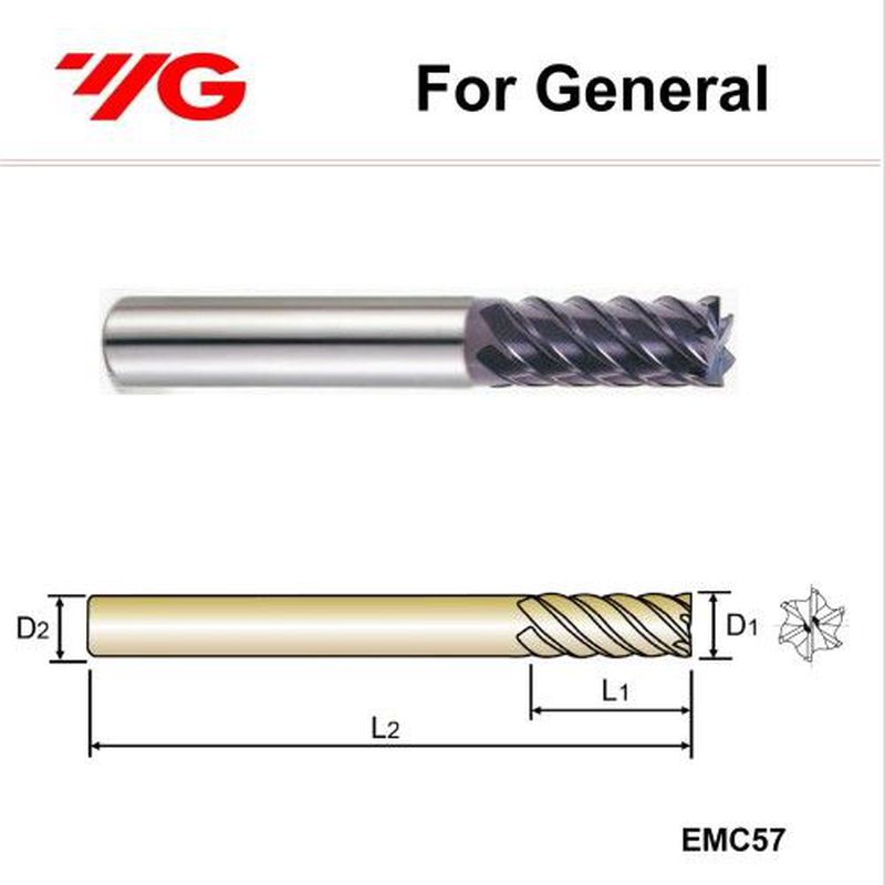 Carbide Endmill 4 flute YG1 D20x100