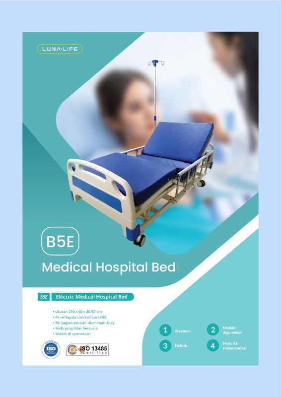 LUNALIFE B5E MEDICAL ELECTRIC HOSPITAL BED COMPLETE SET