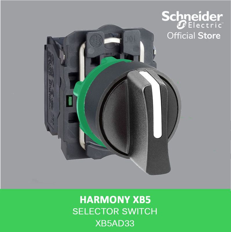 SCHNEIDER SELECTOR SWITCH XB5AD33 (ONOFFON)