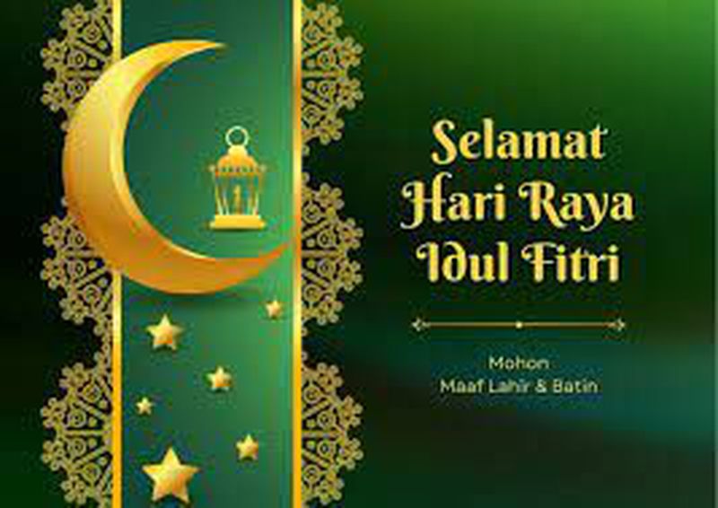 Cetak kartu ucapan hari raya